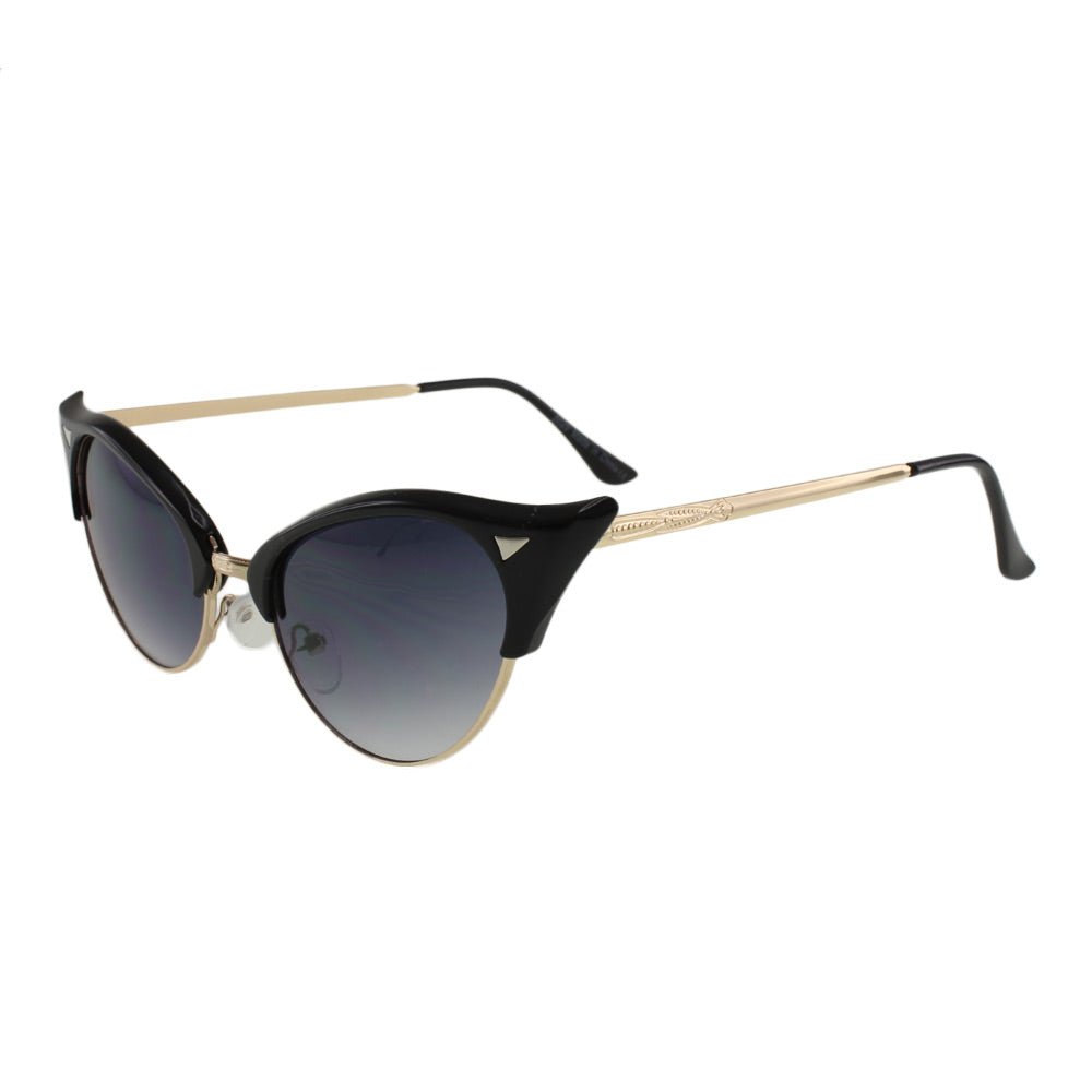 Lunettes de Soleil MQ Elsie en Noir/Fumé - deslyshopping