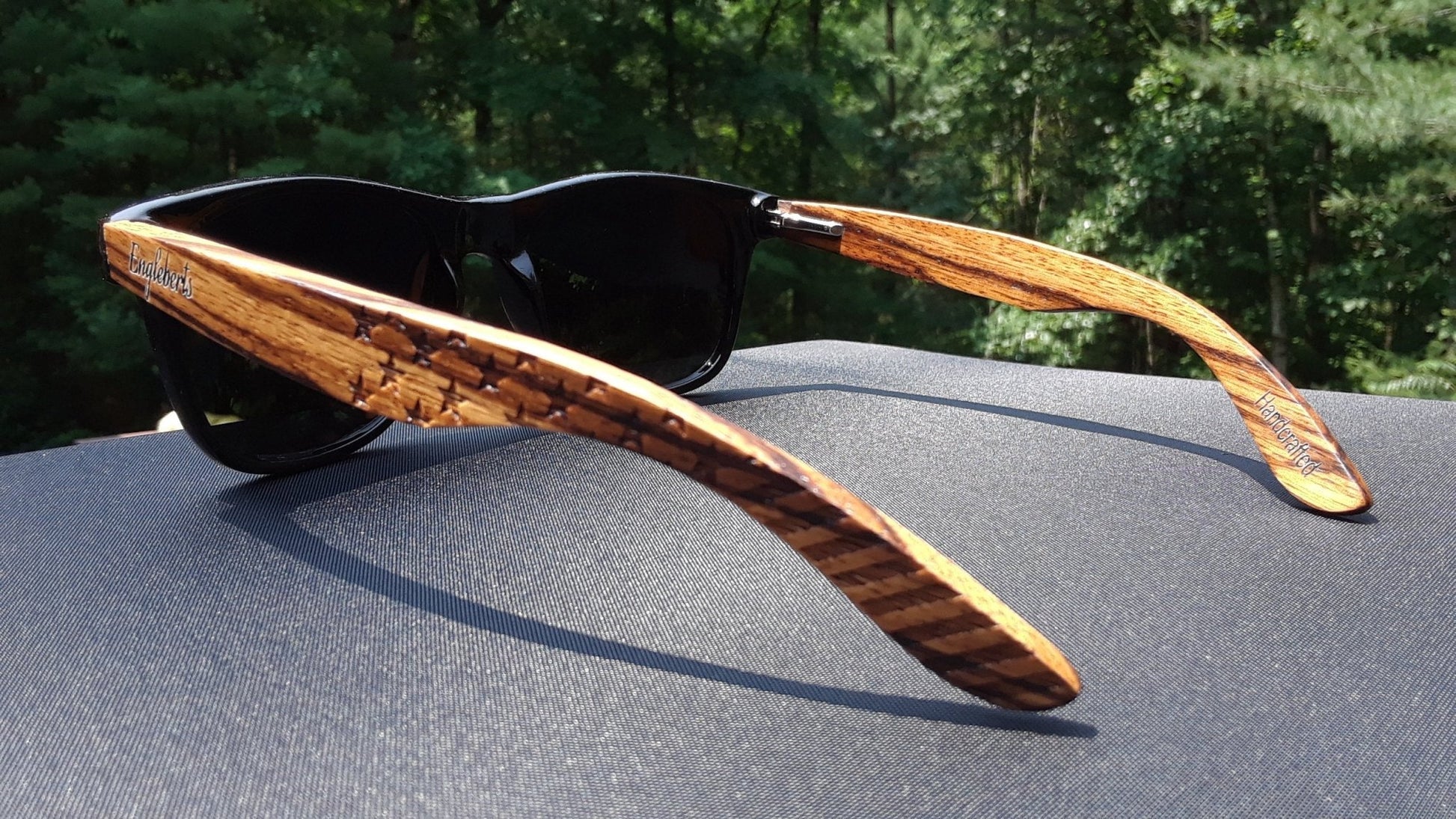 Lunettes de soleil Zebrawood Stars & Stripes - deslyshopping