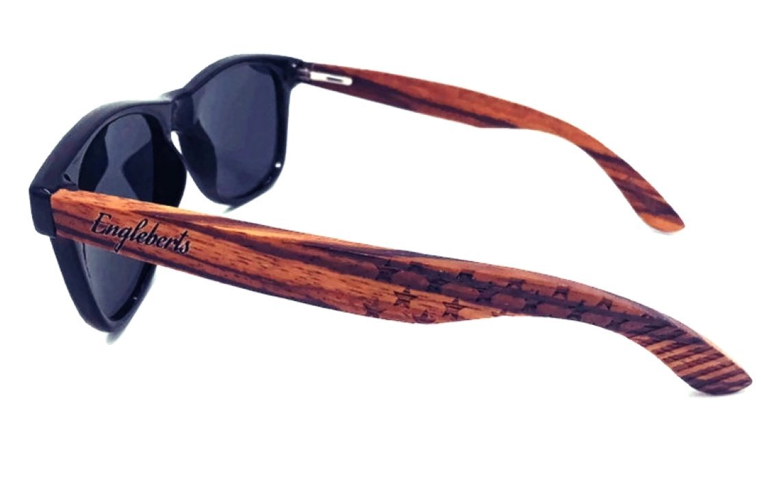 Lunettes de soleil Zebrawood Stars & Stripes - deslyshopping