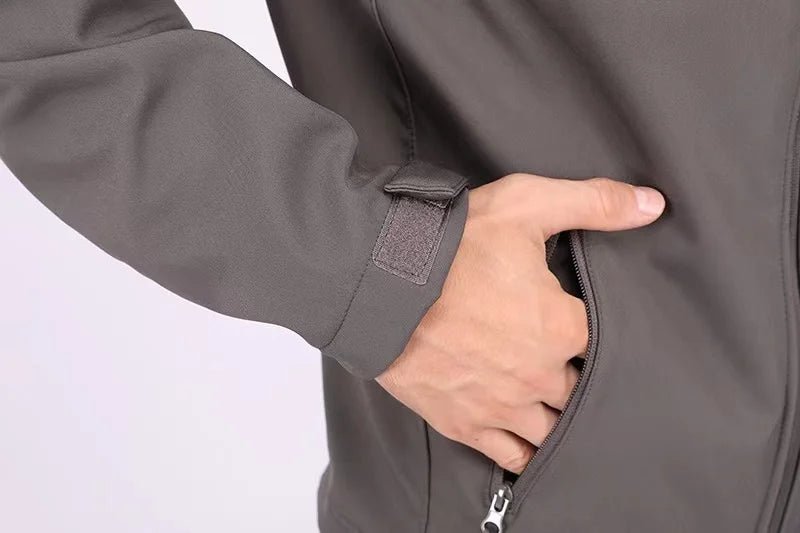 Manteau Chaud en Peluche + Pantalon Softshell - deslyshopping