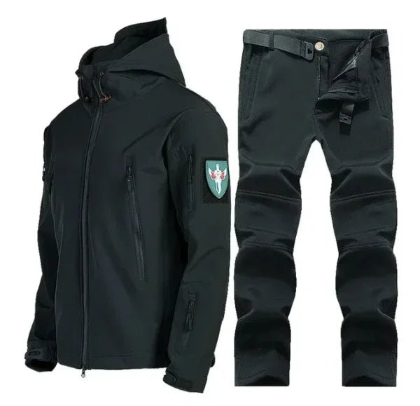 Manteau Chaud en Peluche + Pantalon Softshell - deslyshopping