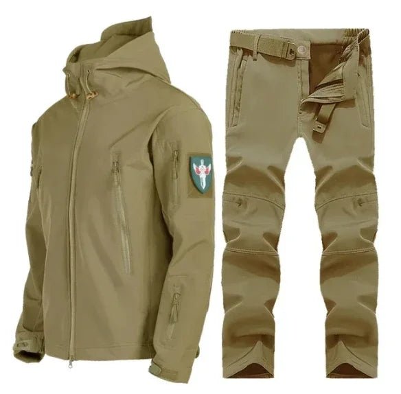 Manteau Chaud en Peluche + Pantalon Softshell - deslyshopping
