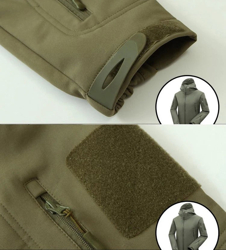 Manteau Chaud en Peluche + Pantalon Softshell - deslyshopping