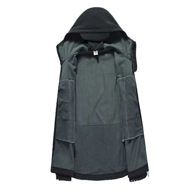 Manteau Chaud en Peluche + Pantalon Softshell - deslyshopping