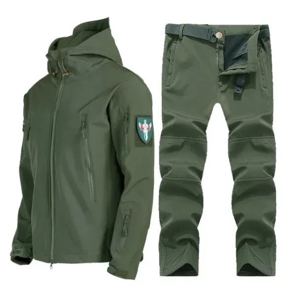 Manteau Chaud en Peluche + Pantalon Softshell - deslyshopping