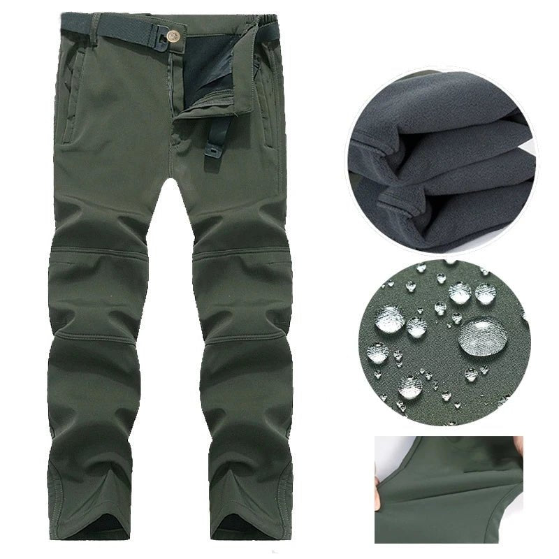 Manteau Chaud en Peluche + Pantalon Softshell - deslyshopping