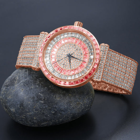 Montre FOXY Glacée – Élégance avec Pierres CZ 💎 51103433 - deslyshopping