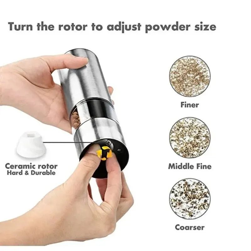 Moulin à Poivre Électrique en Acier Inoxydable - deslyshopping
