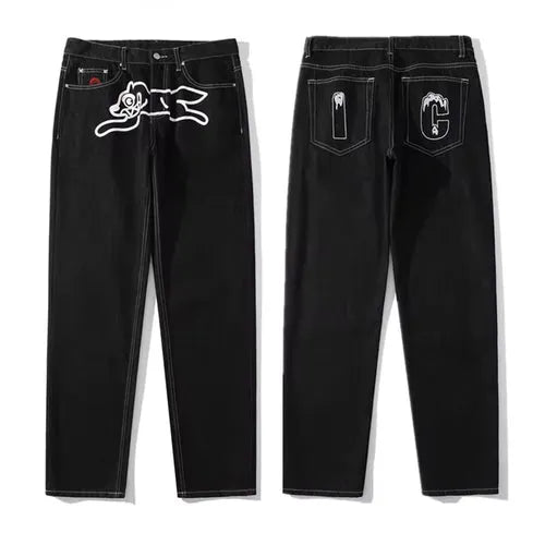 🐕 Pantalon Baggy Imprimé "Flying Dog" - deslyshopping