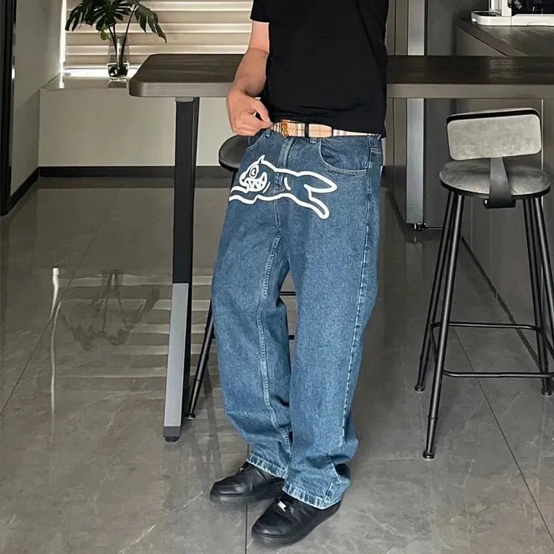 🐕 Pantalon Baggy Imprimé "Flying Dog" - deslyshopping