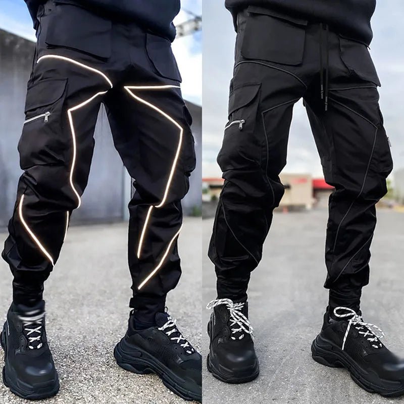 🖤 Pantalon Cargo Noir Décontracté - deslyshopping