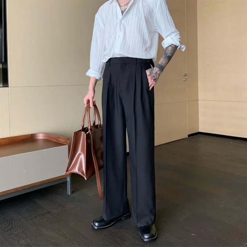 👔 Pantalon de Costume Blanc à Jambe Large 2024 - deslyshopping