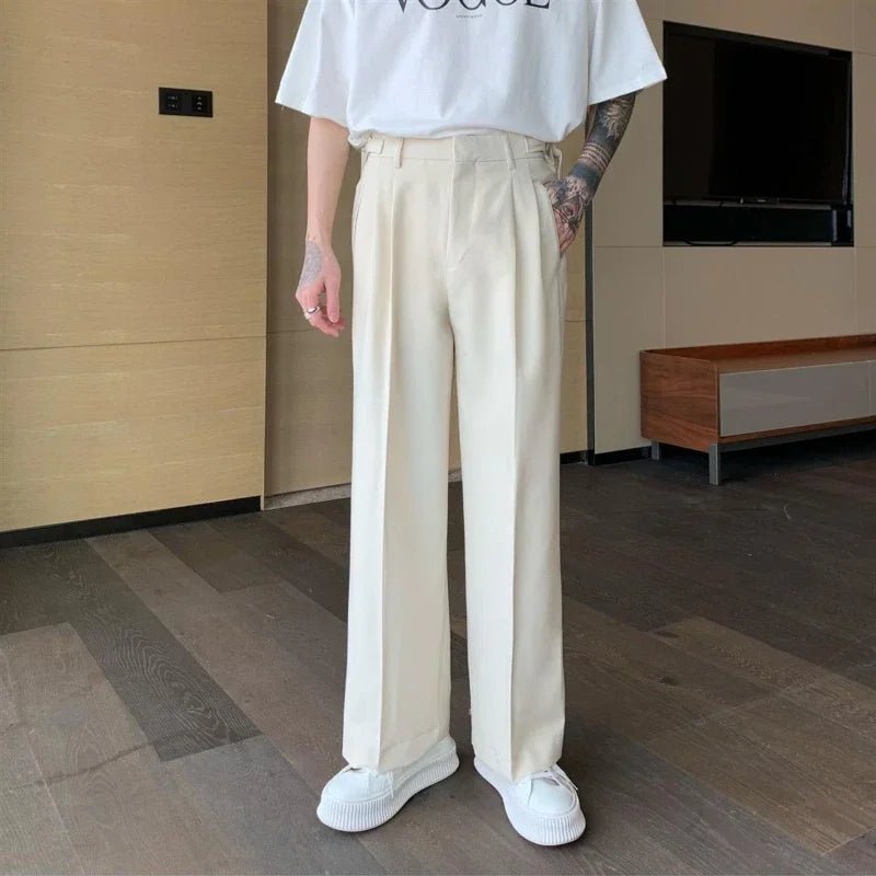 👔 Pantalon de Costume Blanc à Jambe Large 2024 - deslyshopping