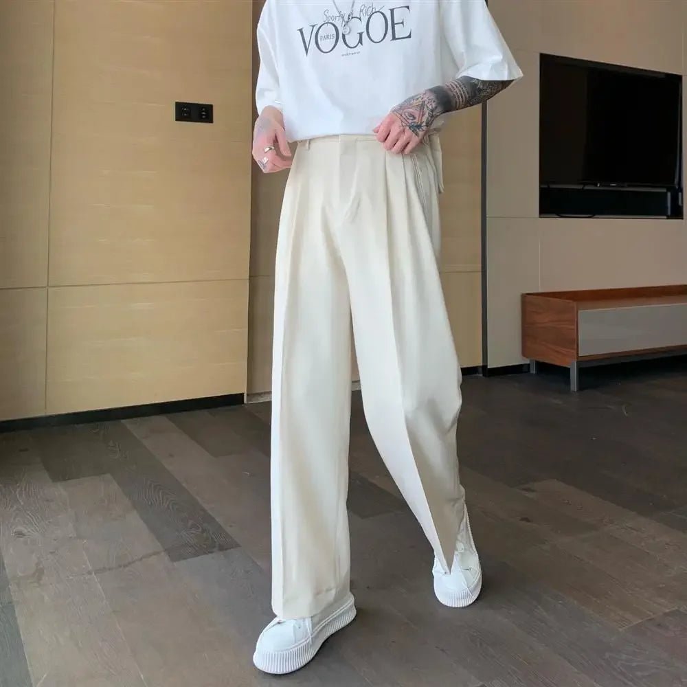 👔 Pantalon de Costume Blanc à Jambe Large 2024 - deslyshopping