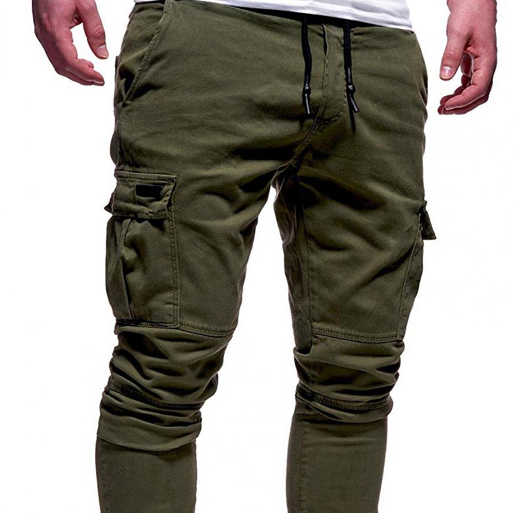 Pantalon de Jogging Couleur Unie, en Coton, Élastique, Long - deslyshopping