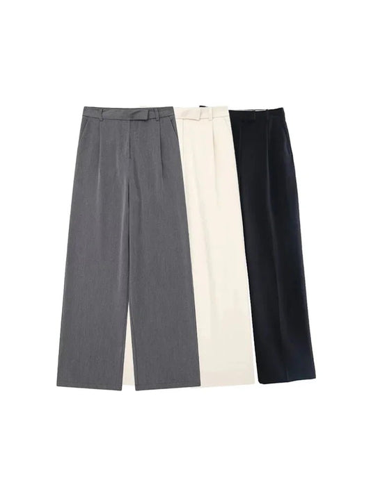 Pantalon Droit Femme Vintage - deslyshopping
