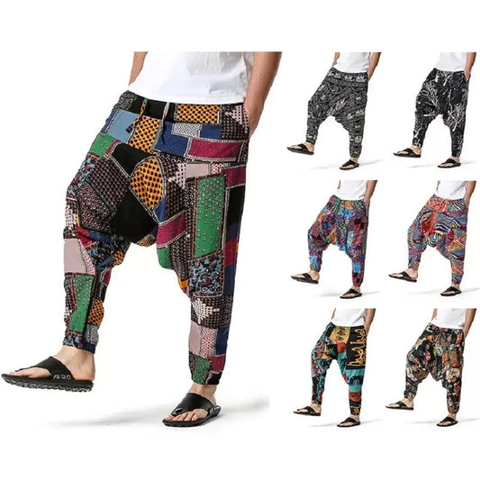 👖 Pantalon Sarouel Décontracté en Coton - deslyshopping