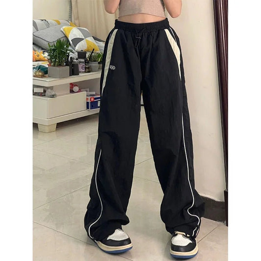 Pantalon Style Rétro, Couleur Unie, - deslyshopping
