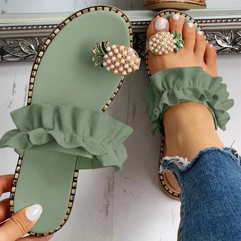 👡 Pantoufles Décontractées à Bout Plat - deslyshopping