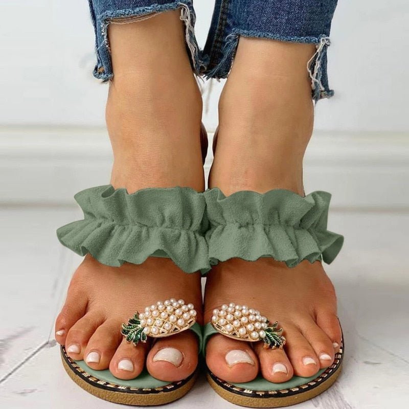 👡 Pantoufles Décontractées à Bout Plat - deslyshopping