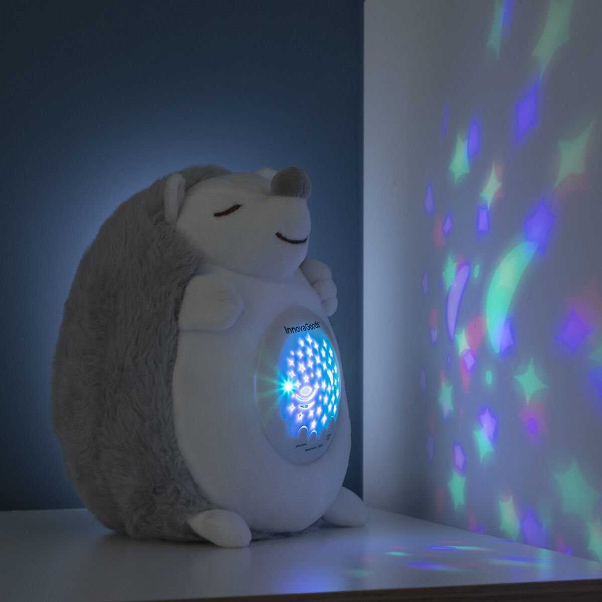 🦔 Peluche Hérisson Spikey avec Veilleuse & Bruit Blanc - deslyshopping