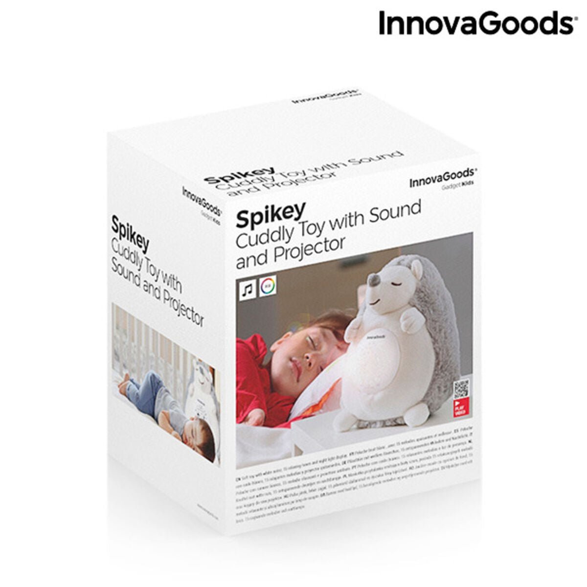 🦔 Peluche Hérisson Spikey avec Veilleuse & Bruit Blanc - deslyshopping