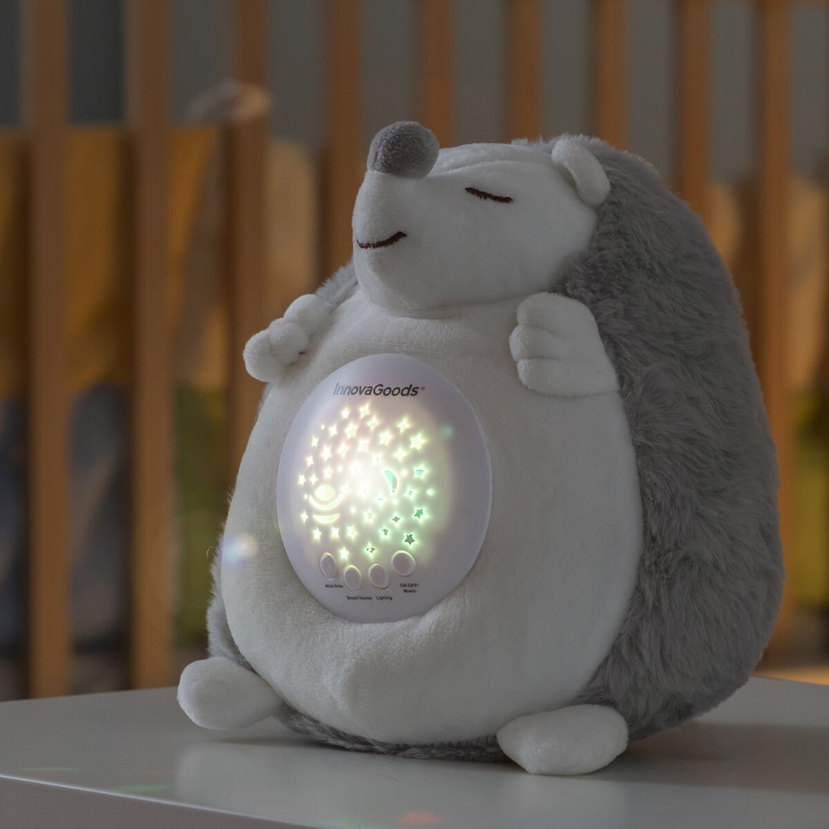 🦔 Peluche Hérisson Spikey avec Veilleuse & Bruit Blanc - deslyshopping