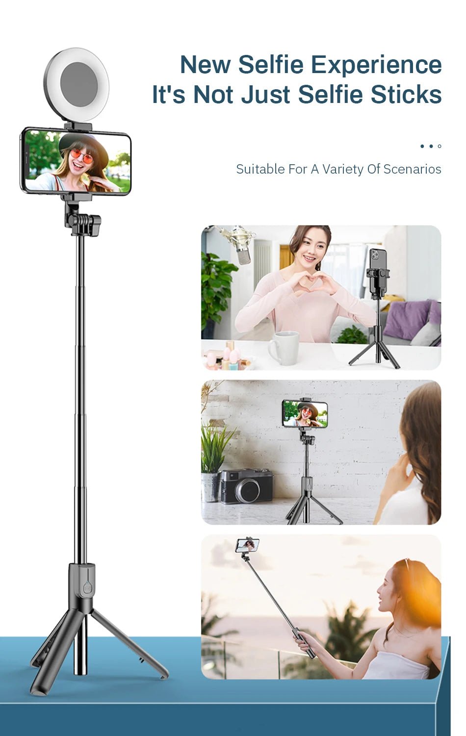 Perche à Selfie Bluetooth 6 - en - 1 - deslyshopping