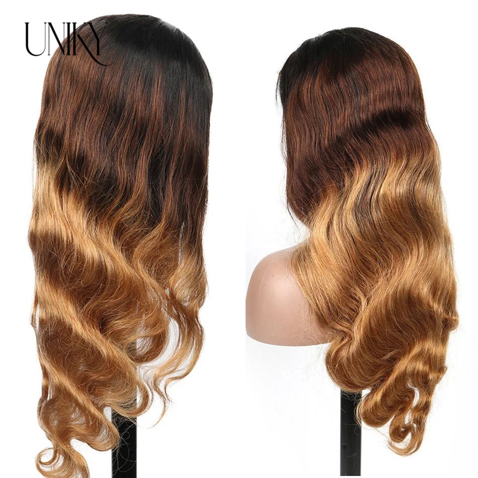 Perruque Body Wave Ombré 13x4 – Cheveux Humains Brésiliens Remy - deslyshopping