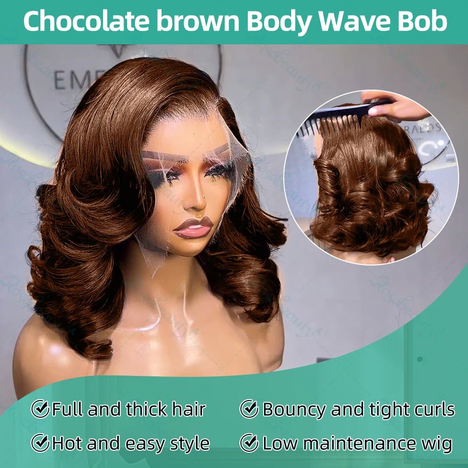Perruque cheveux humains Body Wave - deslyshopping