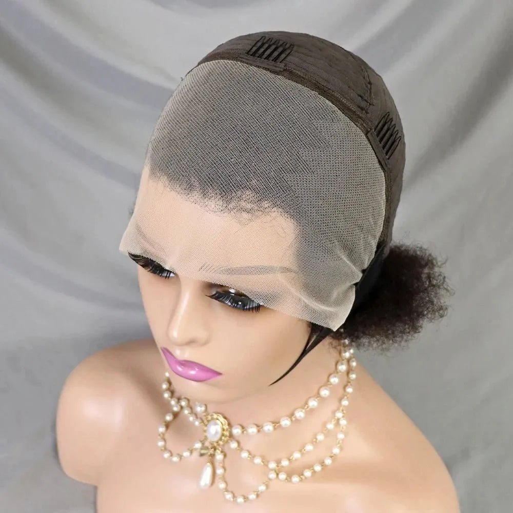 Perruque Courte Bouclée Crépu Afro Bob - deslyshopping