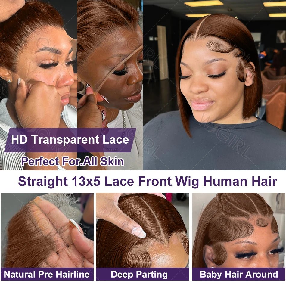 Perruque en dentelle frontale HD 13x4 Wigirl - deslyshopping