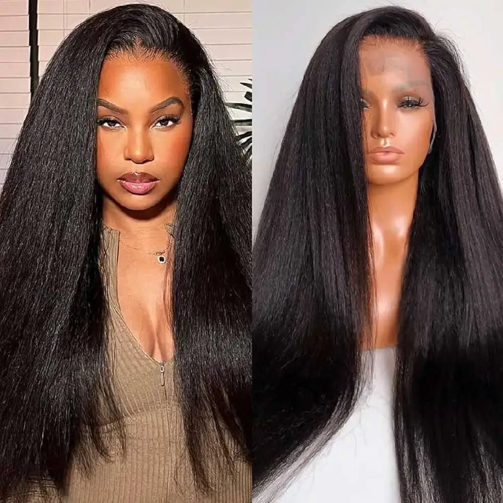 Perruque Kinky Straight 360 Lace – Cheveux Humains Brésiliens Remy - deslyshopping