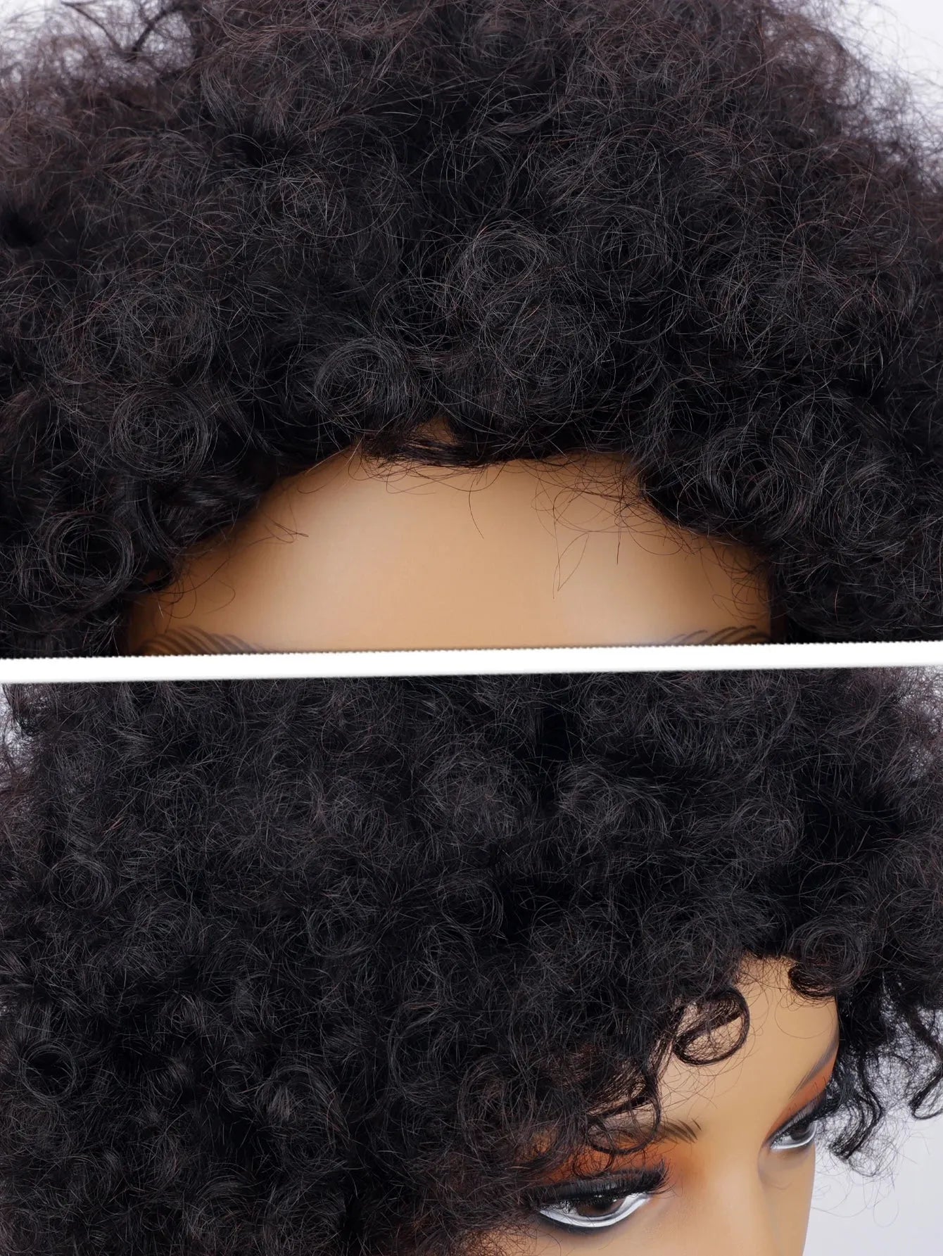 Perruques courtes en cheveux humains afro - deslyshopping
