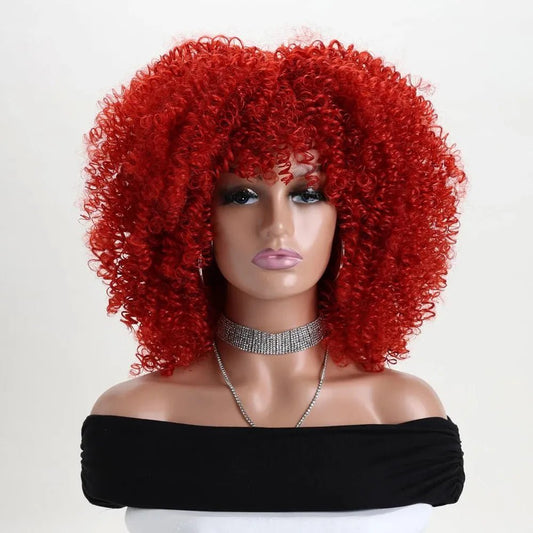 Perruques de cheveux bouclés crépus afro de 16" - deslyshopping