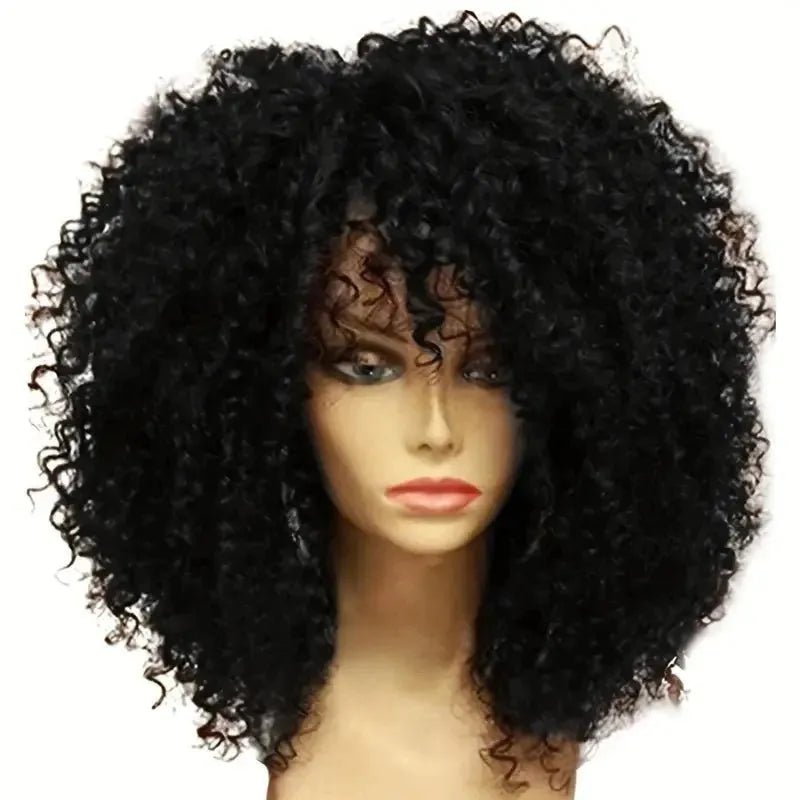 Perruques de cheveux bouclés crépus afro de 16" - deslyshopping