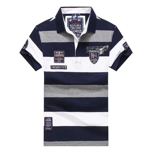 Polo à Rayures Larges pour Homme TACE&SHARK - deslyshopping