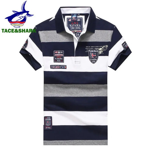 Polo à Rayures Larges pour Homme TACE&SHARK - deslyshopping