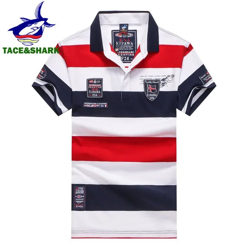 Polo à Rayures Larges pour Homme TACE&SHARK - deslyshopping