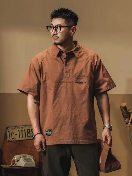 Polo Cargo Vintage Américain à Manches Courtes - deslyshopping