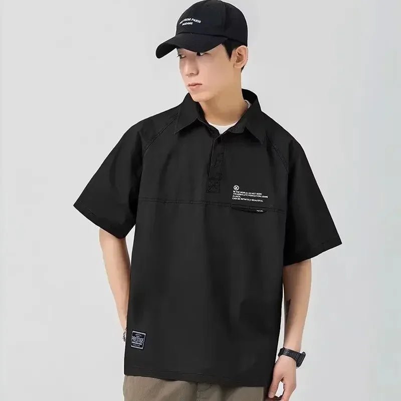 Polo Cargo Vintage Américain à Manches Courtes - deslyshopping