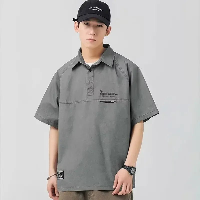 Polo Cargo Vintage Américain à Manches Courtes - deslyshopping