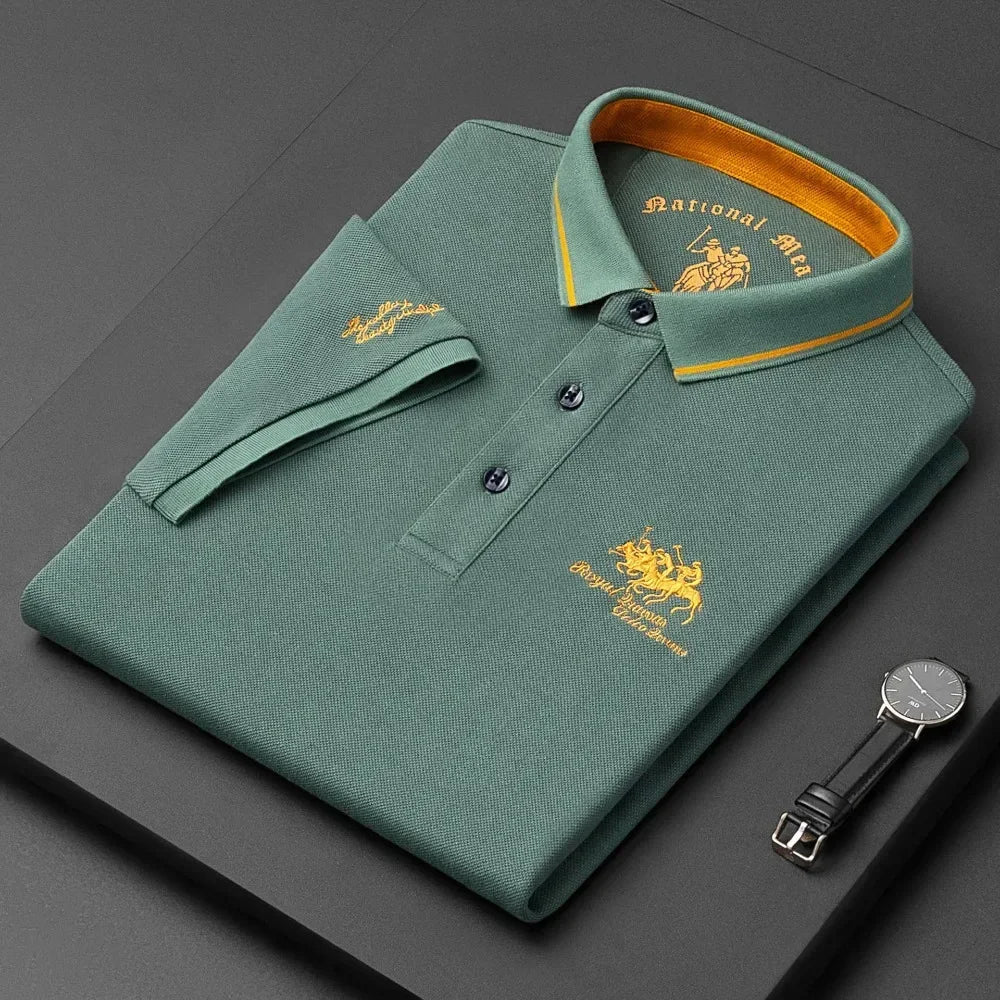 Polo d'Été Brodé à Manches Courtes pour Homme - deslyshopping