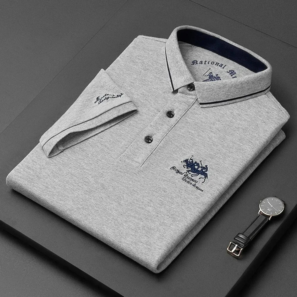 Polo d'Été Brodé à Manches Courtes pour Homme - deslyshopping