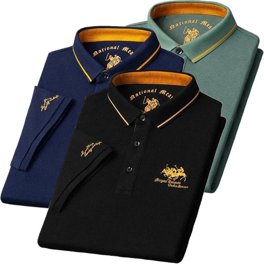 Polo d'Été Brodé à Manches Courtes pour Homme - deslyshopping
