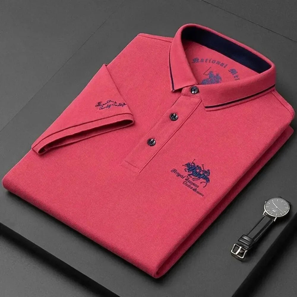 Polo d'Été Brodé à Manches Courtes pour Homme - deslyshopping