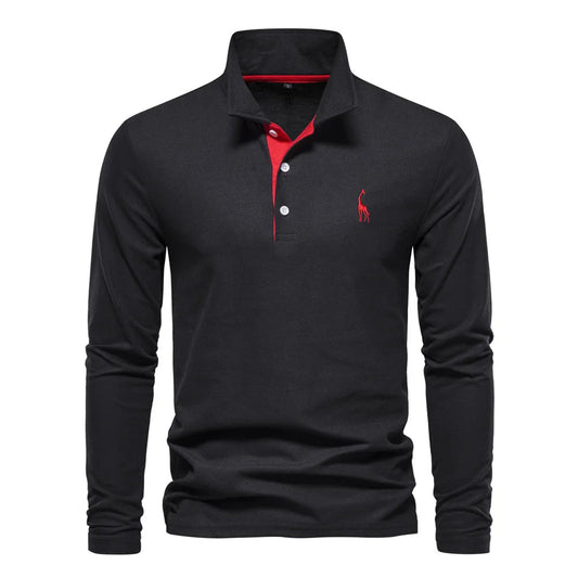 Polo Homme Automne – Élégance & Confort Brodé 👕🍂 - deslyshopping