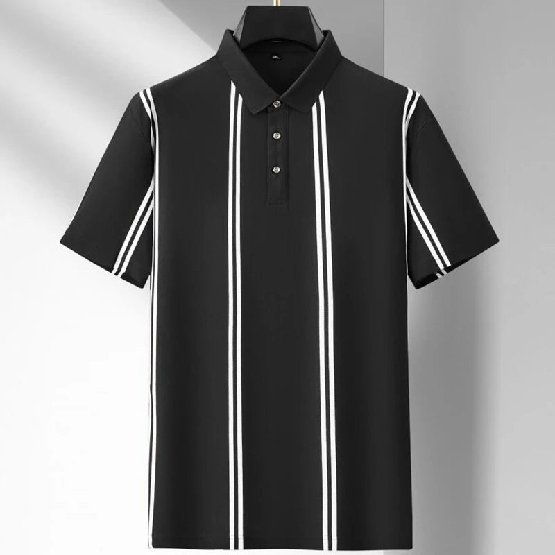 Polo Homme Luxe 96% Coton – Taille Plus Été 2024 👕✨ - deslyshopping