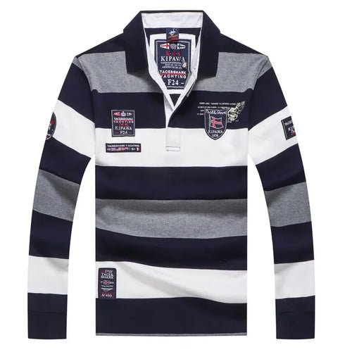 🦈 Polo Homme Manches Longues - TACE&SHARK - deslyshopping