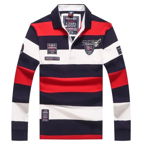 🦈 Polo Homme Manches Longues - TACE&SHARK - deslyshopping